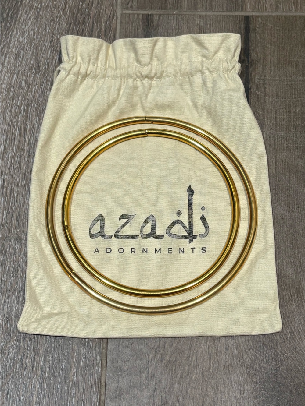 Azadi Adornments Gold Choker Set
